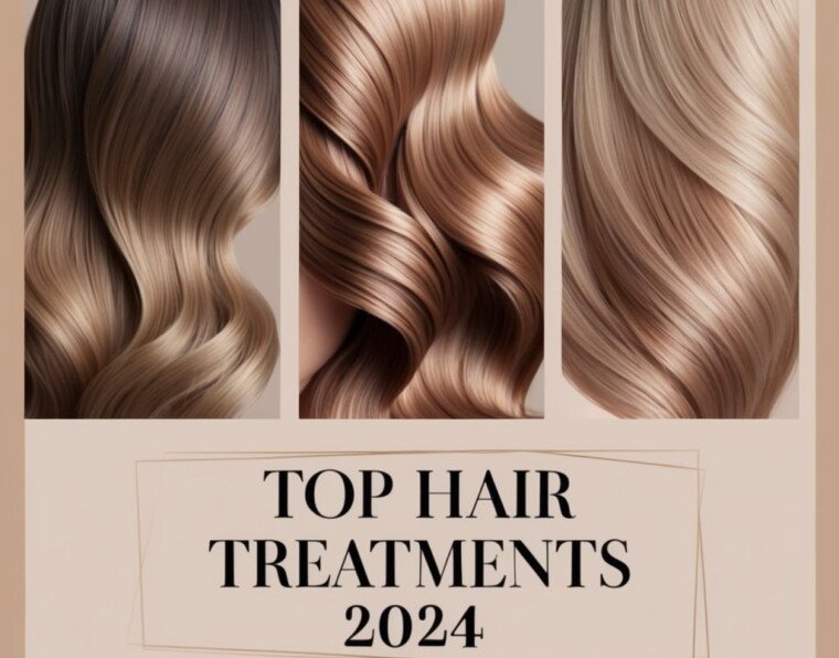 eye-catching image designed to represent an article on the best hair treatments for damaged, dry, and color-treated hair.