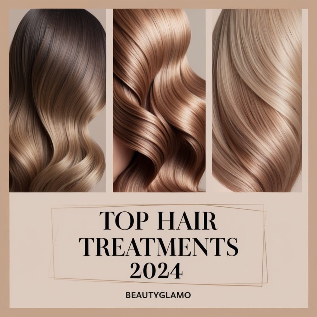 eye-catching image designed to represent an article on the best hair treatments for damaged, dry, and color-treated hair.